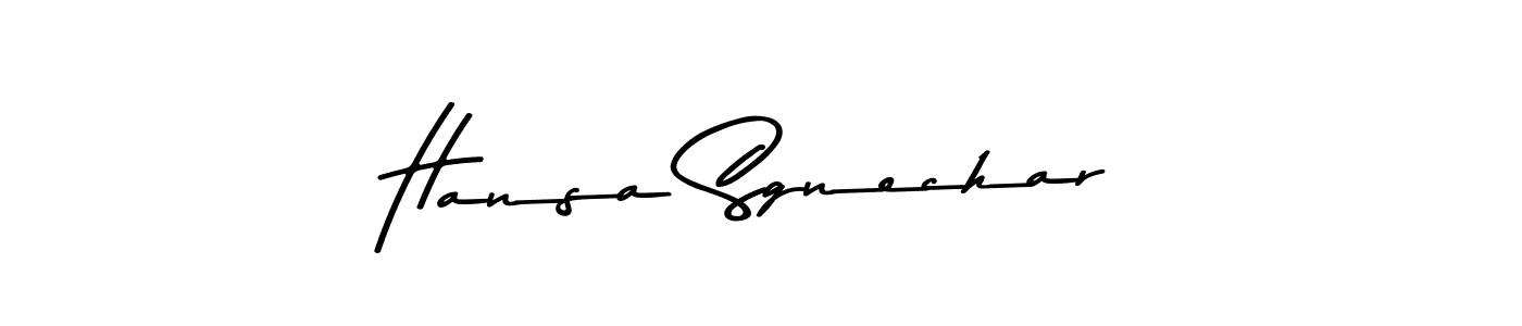 Make a beautiful signature design for name Hansa Sgnechar. With this signature (Asem Kandis PERSONAL USE) style, you can create a handwritten signature for free. Hansa Sgnechar signature style 9 images and pictures png