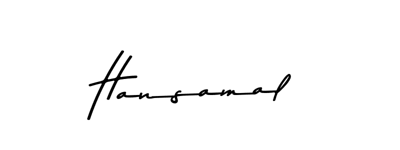 You should practise on your own different ways (Asem Kandis PERSONAL USE) to write your name (Hansamal) in signature. don't let someone else do it for you. Hansamal signature style 9 images and pictures png