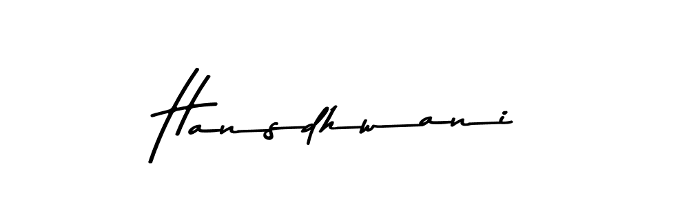 Design your own signature with our free online signature maker. With this signature software, you can create a handwritten (Asem Kandis PERSONAL USE) signature for name Hansdhwani. Hansdhwani signature style 9 images and pictures png