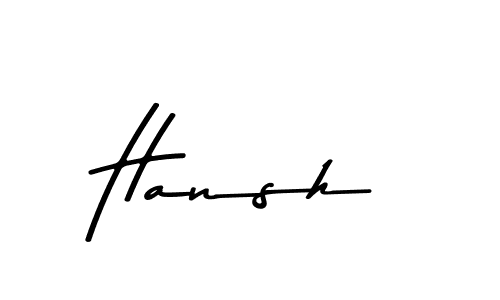 The best way (Asem Kandis PERSONAL USE) to make a short signature is to pick only two or three words in your name. The name Hansh include a total of six letters. For converting this name. Hansh signature style 9 images and pictures png