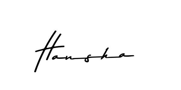 How to make Hansha signature? Asem Kandis PERSONAL USE is a professional autograph style. Create handwritten signature for Hansha name. Hansha signature style 9 images and pictures png