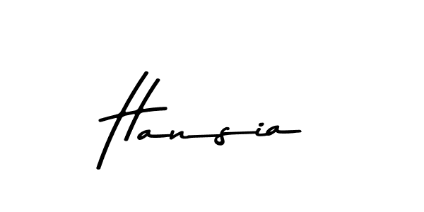 How to make Hansia name signature. Use Asem Kandis PERSONAL USE style for creating short signs online. This is the latest handwritten sign. Hansia signature style 9 images and pictures png