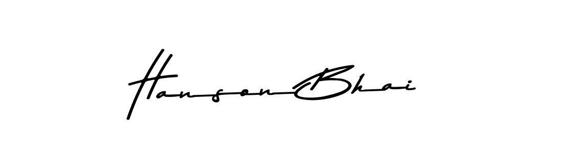 Also we have Hanson Bhai name is the best signature style. Create professional handwritten signature collection using Asem Kandis PERSONAL USE autograph style. Hanson Bhai signature style 9 images and pictures png