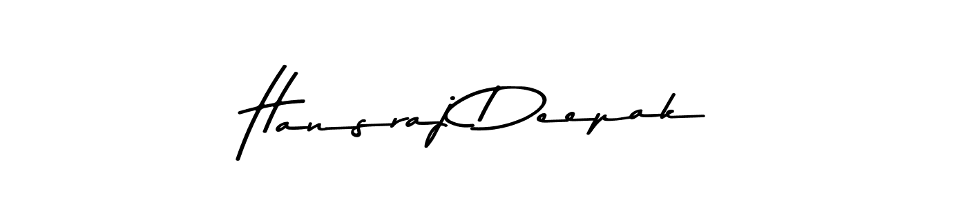 You can use this online signature creator to create a handwritten signature for the name Hansraj Deepak. This is the best online autograph maker. Hansraj Deepak signature style 9 images and pictures png