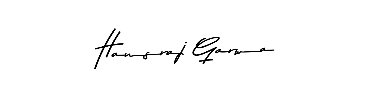 Hansraj Garwa stylish signature style. Best Handwritten Sign (Asem Kandis PERSONAL USE) for my name. Handwritten Signature Collection Ideas for my name Hansraj Garwa. Hansraj Garwa signature style 9 images and pictures png