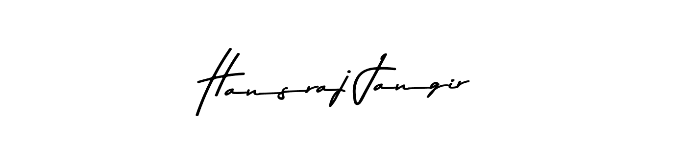 Design your own signature with our free online signature maker. With this signature software, you can create a handwritten (Asem Kandis PERSONAL USE) signature for name Hansraj Jangir. Hansraj Jangir signature style 9 images and pictures png