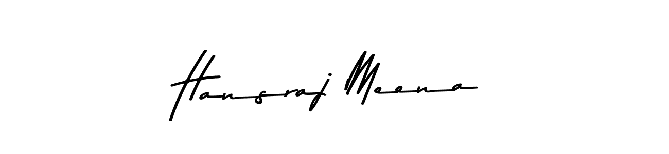 Similarly Asem Kandis PERSONAL USE is the best handwritten signature design. Signature creator online .You can use it as an online autograph creator for name Hansraj Meena. Hansraj Meena signature style 9 images and pictures png