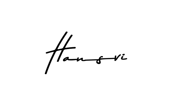 Design your own signature with our free online signature maker. With this signature software, you can create a handwritten (Asem Kandis PERSONAL USE) signature for name Hansvi. Hansvi signature style 9 images and pictures png