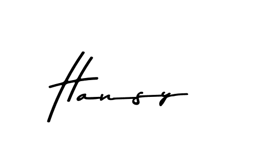 How to make Hansy name signature. Use Asem Kandis PERSONAL USE style for creating short signs online. This is the latest handwritten sign. Hansy signature style 9 images and pictures png