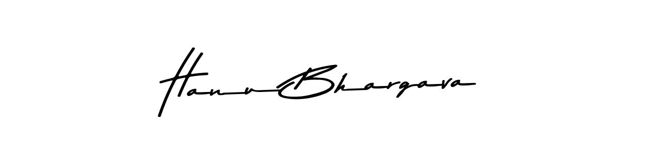 Create a beautiful signature design for name Hanu Bhargava. With this signature (Asem Kandis PERSONAL USE) fonts, you can make a handwritten signature for free. Hanu Bhargava signature style 9 images and pictures png