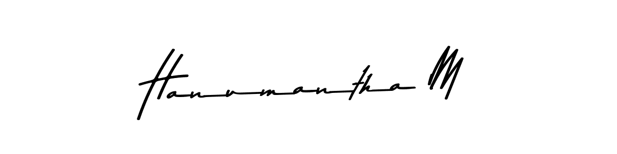 Make a short Hanumantha M signature style. Manage your documents anywhere anytime using Asem Kandis PERSONAL USE. Create and add eSignatures, submit forms, share and send files easily. Hanumantha M signature style 9 images and pictures png