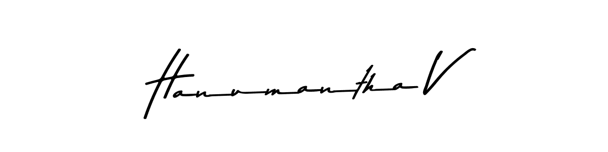 The best way (Asem Kandis PERSONAL USE) to make a short signature is to pick only two or three words in your name. The name Hanumantha V include a total of six letters. For converting this name. Hanumantha V signature style 9 images and pictures png
