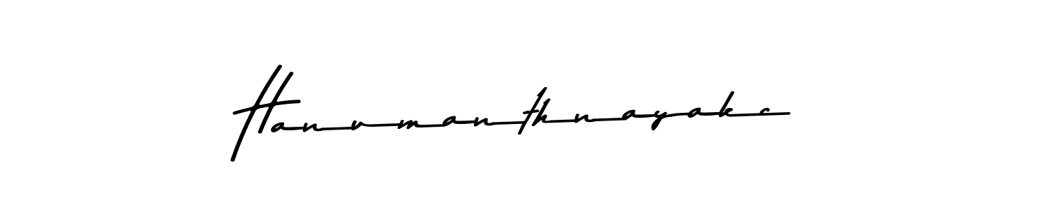 Design your own signature with our free online signature maker. With this signature software, you can create a handwritten (Asem Kandis PERSONAL USE) signature for name Hanumanthnayakc. Hanumanthnayakc signature style 9 images and pictures png