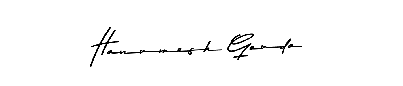 Also we have Hanumesh Gouda name is the best signature style. Create professional handwritten signature collection using Asem Kandis PERSONAL USE autograph style. Hanumesh Gouda signature style 9 images and pictures png