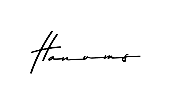 You should practise on your own different ways (Asem Kandis PERSONAL USE) to write your name (Hanums) in signature. don't let someone else do it for you. Hanums signature style 9 images and pictures png