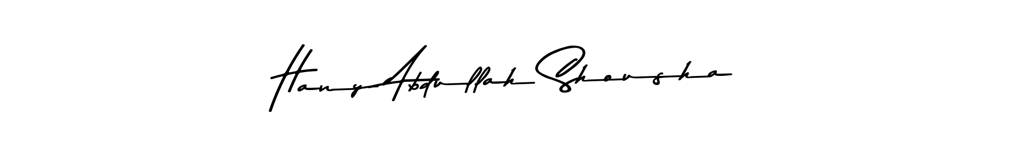 Design your own signature with our free online signature maker. With this signature software, you can create a handwritten (Asem Kandis PERSONAL USE) signature for name Hany Abdullah Shousha. Hany Abdullah Shousha signature style 9 images and pictures png