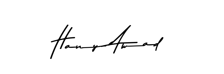 Use a signature maker to create a handwritten signature online. With this signature software, you can design (Asem Kandis PERSONAL USE) your own signature for name Hany Awad. Hany Awad signature style 9 images and pictures png