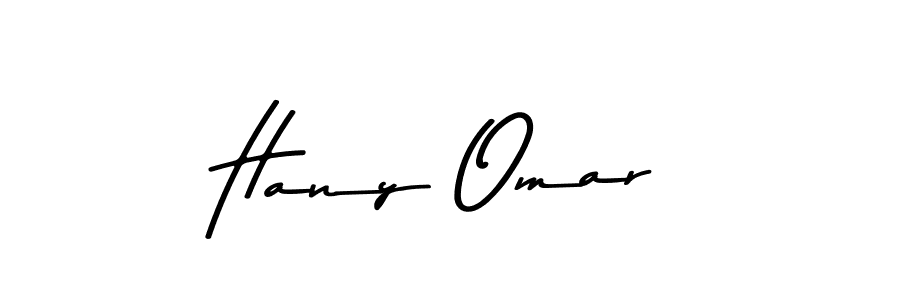 Create a beautiful signature design for name Hany Omar. With this signature (Asem Kandis PERSONAL USE) fonts, you can make a handwritten signature for free. Hany Omar signature style 9 images and pictures png