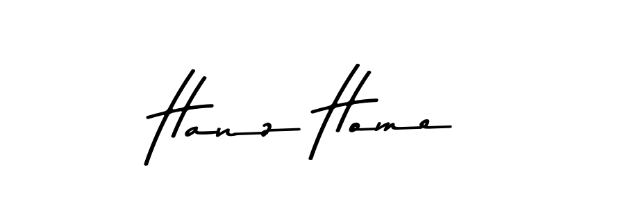 Use a signature maker to create a handwritten signature online. With this signature software, you can design (Asem Kandis PERSONAL USE) your own signature for name Hanz Home. Hanz Home signature style 9 images and pictures png