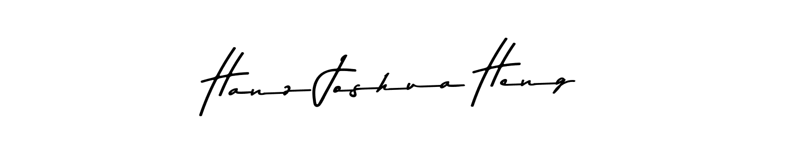 How to make Hanz Joshua Heng name signature. Use Asem Kandis PERSONAL USE style for creating short signs online. This is the latest handwritten sign. Hanz Joshua Heng signature style 9 images and pictures png