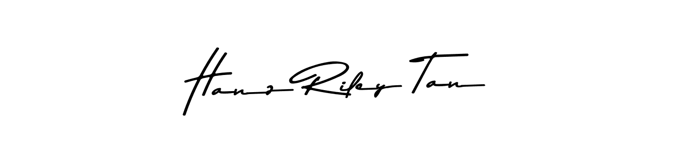 How to make Hanz Riley Tan name signature. Use Asem Kandis PERSONAL USE style for creating short signs online. This is the latest handwritten sign. Hanz Riley Tan signature style 9 images and pictures png