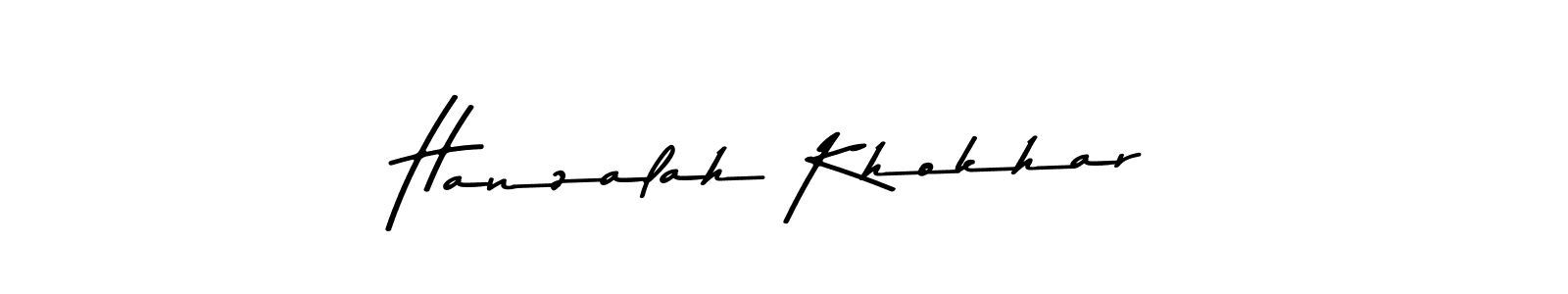 Also we have Hanzalah Khokhar name is the best signature style. Create professional handwritten signature collection using Asem Kandis PERSONAL USE autograph style. Hanzalah Khokhar signature style 9 images and pictures png