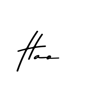 How to make Hao name signature. Use Asem Kandis PERSONAL USE style for creating short signs online. This is the latest handwritten sign. Hao signature style 9 images and pictures png