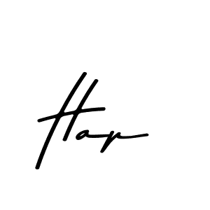 Use a signature maker to create a handwritten signature online. With this signature software, you can design (Asem Kandis PERSONAL USE) your own signature for name Hap. Hap signature style 9 images and pictures png