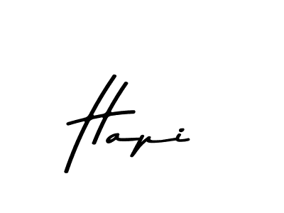 Design your own signature with our free online signature maker. With this signature software, you can create a handwritten (Asem Kandis PERSONAL USE) signature for name Hapi. Hapi signature style 9 images and pictures png