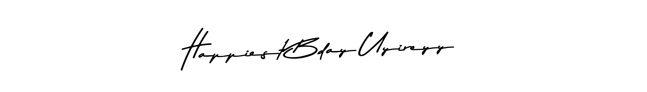 You can use this online signature creator to create a handwritten signature for the name Happiest Bday Uyireyy. This is the best online autograph maker. Happiest Bday Uyireyy signature style 9 images and pictures png
