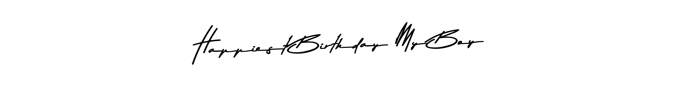 Asem Kandis PERSONAL USE is a professional signature style that is perfect for those who want to add a touch of class to their signature. It is also a great choice for those who want to make their signature more unique. Get Happiest Birthday My Boy name to fancy signature for free. Happiest Birthday My Boy signature style 9 images and pictures png
