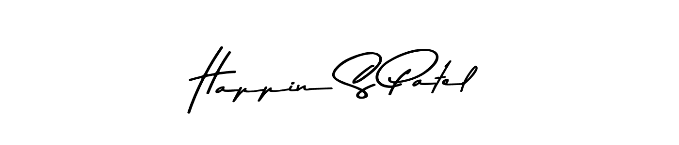 Use a signature maker to create a handwritten signature online. With this signature software, you can design (Asem Kandis PERSONAL USE) your own signature for name Happin S Patel. Happin S Patel signature style 9 images and pictures png