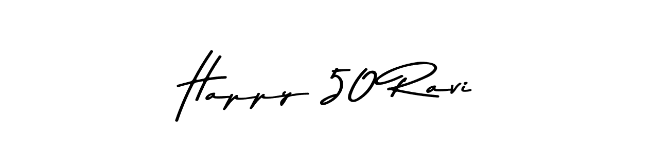 How to make Happy 50 Ravi signature? Asem Kandis PERSONAL USE is a professional autograph style. Create handwritten signature for Happy 50 Ravi name. Happy 50 Ravi signature style 9 images and pictures png