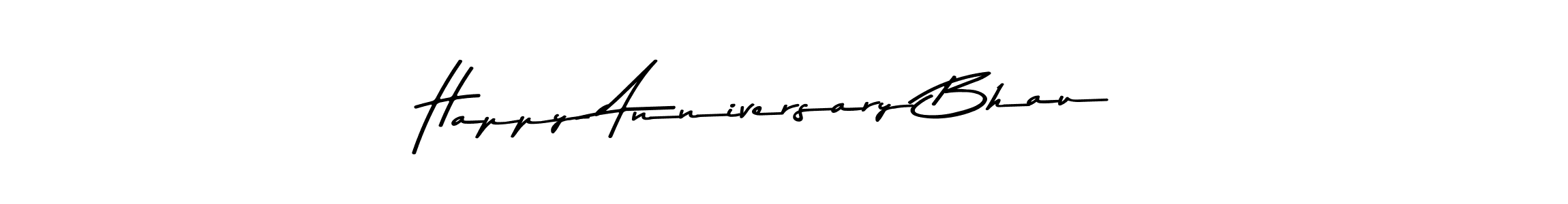 Asem Kandis PERSONAL USE is a professional signature style that is perfect for those who want to add a touch of class to their signature. It is also a great choice for those who want to make their signature more unique. Get Happy Anniversary Bhau  name to fancy signature for free. Happy Anniversary Bhau  signature style 9 images and pictures png
