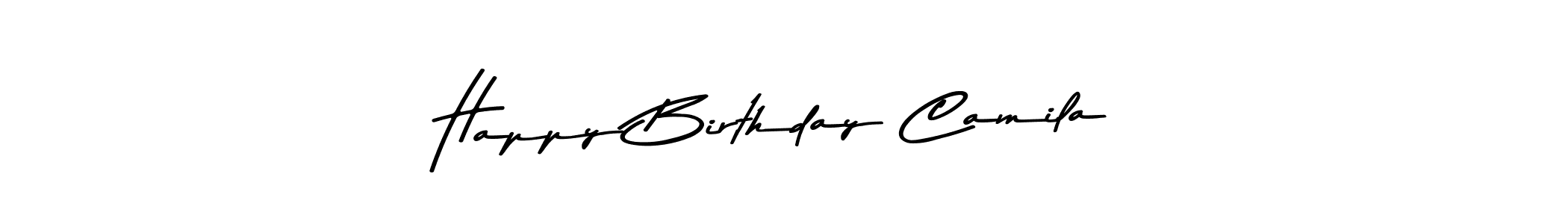 Use a signature maker to create a handwritten signature online. With this signature software, you can design (Asem Kandis PERSONAL USE) your own signature for name Happy Birthday Camila. Happy Birthday Camila signature style 9 images and pictures png