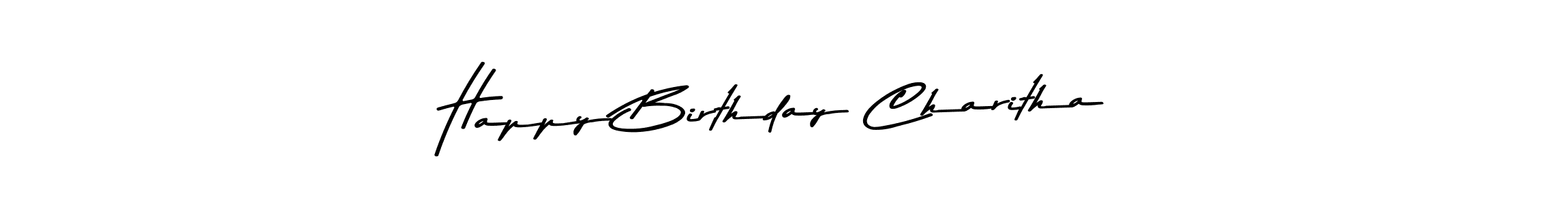 Create a beautiful signature design for name Happy Birthday Charitha. With this signature (Asem Kandis PERSONAL USE) fonts, you can make a handwritten signature for free. Happy Birthday Charitha signature style 9 images and pictures png