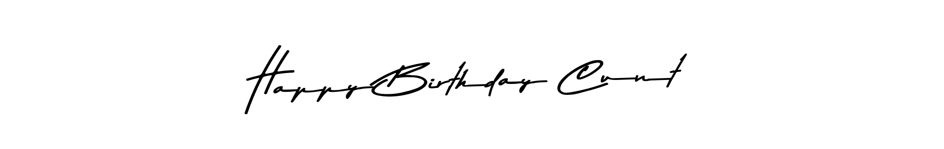 How to make Happy Birthday Cunt signature? Asem Kandis PERSONAL USE is a professional autograph style. Create handwritten signature for Happy Birthday Cunt name. Happy Birthday Cunt signature style 9 images and pictures png