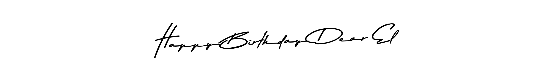 Similarly Asem Kandis PERSONAL USE is the best handwritten signature design. Signature creator online .You can use it as an online autograph creator for name Happy Birthday Dear El. Happy Birthday Dear El signature style 9 images and pictures png
