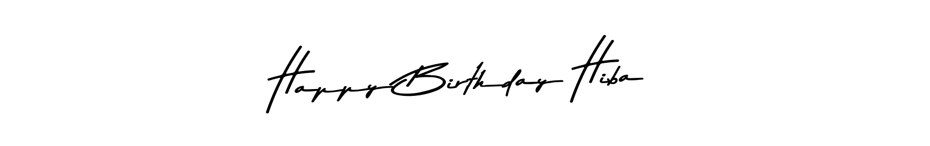 Also You can easily find your signature by using the search form. We will create Happy Birthday Hiba name handwritten signature images for you free of cost using Asem Kandis PERSONAL USE sign style. Happy Birthday Hiba signature style 9 images and pictures png