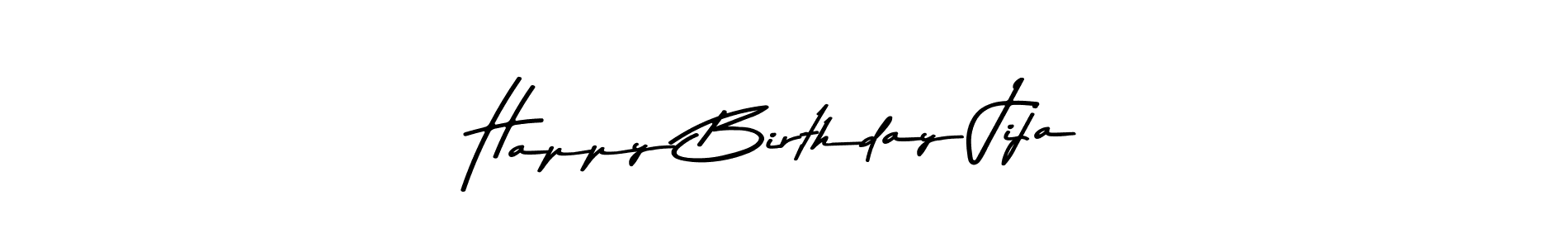 Design your own signature with our free online signature maker. With this signature software, you can create a handwritten (Asem Kandis PERSONAL USE) signature for name Happy Birthday Jija. Happy Birthday Jija signature style 9 images and pictures png