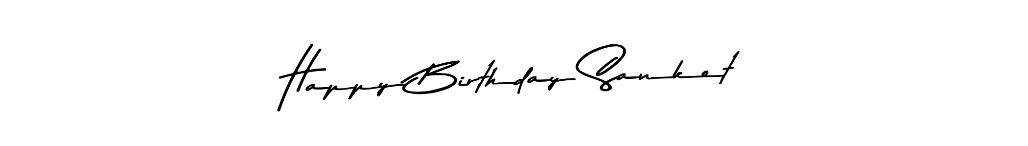 Also we have Happy Birthday Sanket name is the best signature style. Create professional handwritten signature collection using Asem Kandis PERSONAL USE autograph style. Happy Birthday Sanket signature style 9 images and pictures png