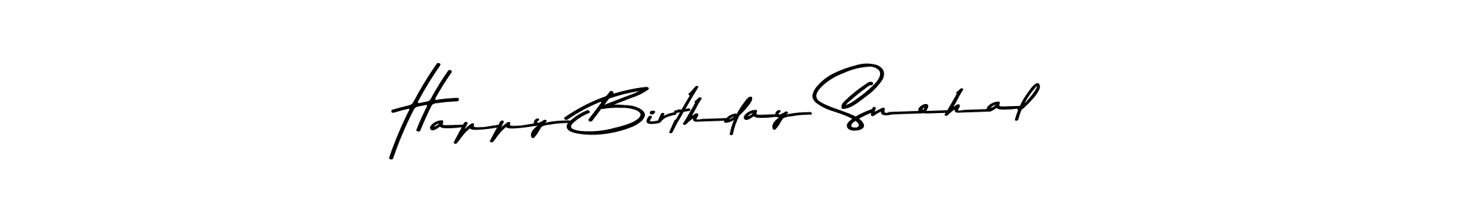 Similarly Asem Kandis PERSONAL USE is the best handwritten signature design. Signature creator online .You can use it as an online autograph creator for name Happy Birthday Snehal. Happy Birthday Snehal signature style 9 images and pictures png