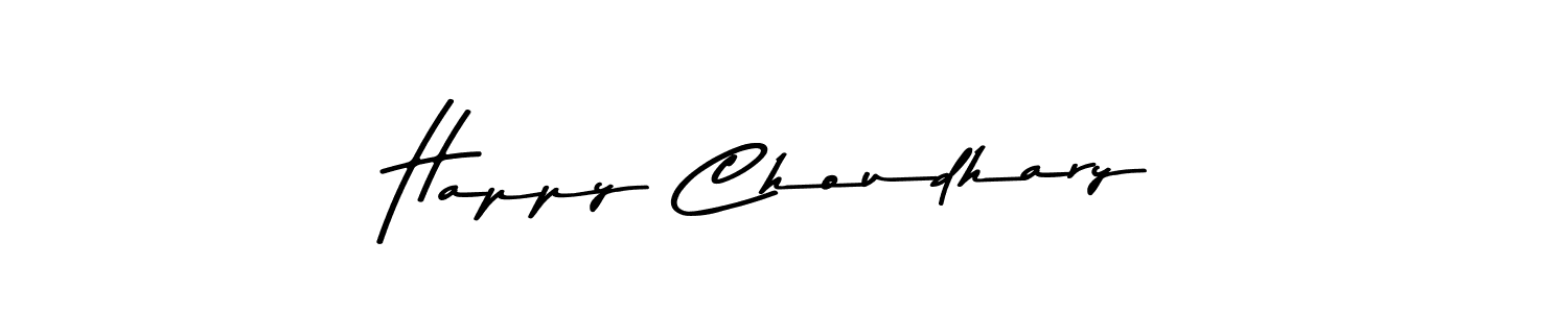 Use a signature maker to create a handwritten signature online. With this signature software, you can design (Asem Kandis PERSONAL USE) your own signature for name Happy Choudhary. Happy Choudhary signature style 9 images and pictures png