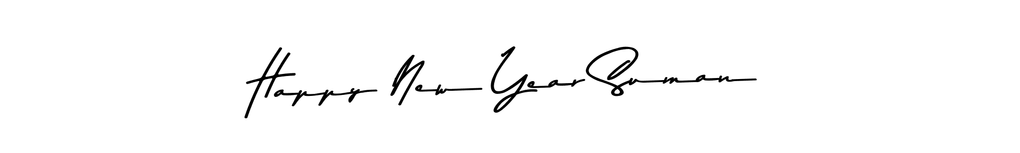 Design your own signature with our free online signature maker. With this signature software, you can create a handwritten (Asem Kandis PERSONAL USE) signature for name Happy New Year Suman. Happy New Year Suman signature style 9 images and pictures png