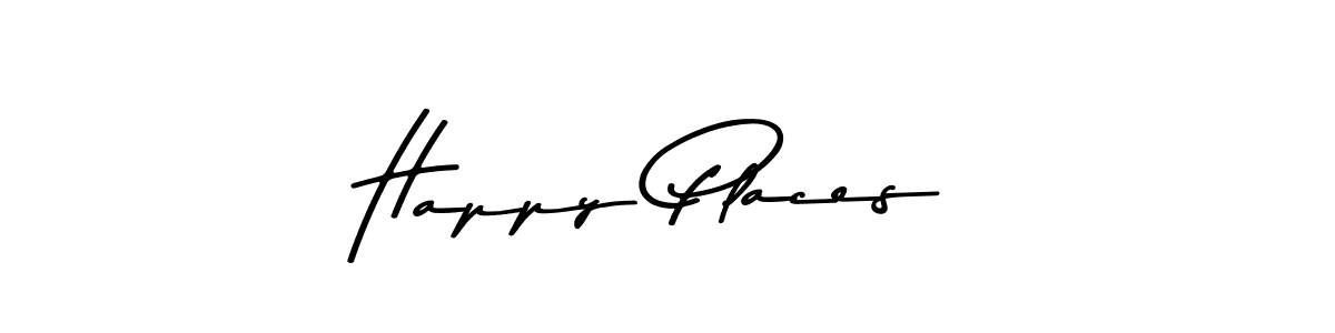 Use a signature maker to create a handwritten signature online. With this signature software, you can design (Asem Kandis PERSONAL USE) your own signature for name Happy Places. Happy Places signature style 9 images and pictures png