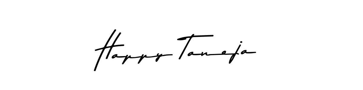 Create a beautiful signature design for name Happy Taneja. With this signature (Asem Kandis PERSONAL USE) fonts, you can make a handwritten signature for free. Happy Taneja signature style 9 images and pictures png