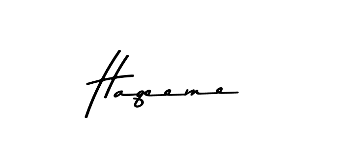 Similarly Asem Kandis PERSONAL USE is the best handwritten signature design. Signature creator online .You can use it as an online autograph creator for name Haqeeme. Haqeeme signature style 9 images and pictures png