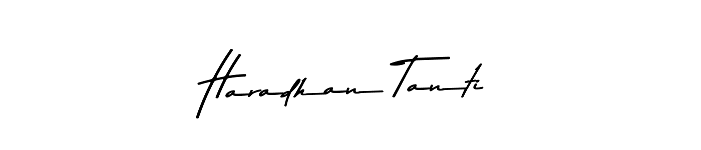 Create a beautiful signature design for name Haradhan Tanti. With this signature (Asem Kandis PERSONAL USE) fonts, you can make a handwritten signature for free. Haradhan Tanti signature style 9 images and pictures png