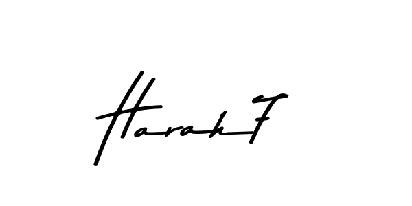 Also You can easily find your signature by using the search form. We will create Harah7 name handwritten signature images for you free of cost using Asem Kandis PERSONAL USE sign style. Harah7 signature style 9 images and pictures png