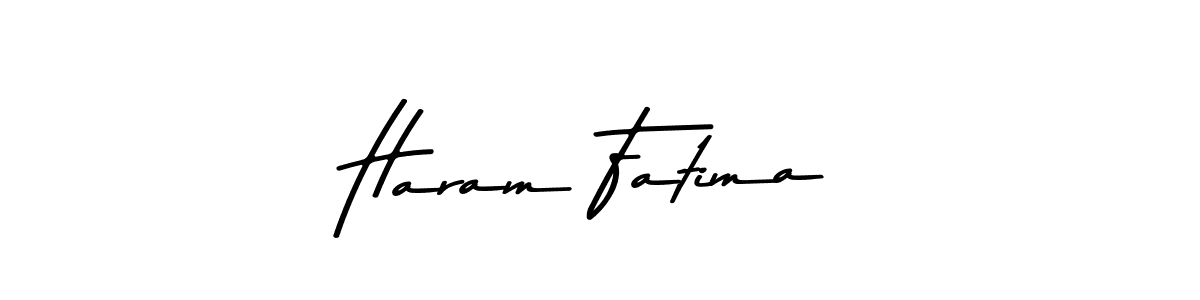 Use a signature maker to create a handwritten signature online. With this signature software, you can design (Asem Kandis PERSONAL USE) your own signature for name Haram Fatima. Haram Fatima signature style 9 images and pictures png